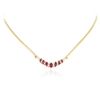 Image 1 : 14KT Yellow Gold 3.00ctw Ruby and Diamond Necklace