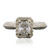 Image 1 : 14KT White Gold EGL Certified 1.58ctw Diamond Ring