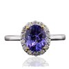 Image 1 : 14KT Two-Tone Gold 1.83ct Tanzanite and Diamond Ring