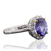 Image 2 : 14KT Two-Tone Gold 1.83ct Tanzanite and Diamond Ring