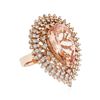 Image 2 : 14KT Rose Gold 10.29ct Morganite and Diamond Ring