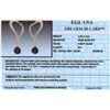 Image 3 : 18KT White Gold 5.82ctw Black Diamond Earrings