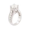 Image 3 : 14KT White Gold EGL Certified 3.12ctw Diamond Ring