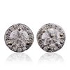 Image 1 : 18KT White Gold 1.53ctw Diamond Earrings