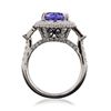 Image 3 : 14KT White Gold 4.24ct Tanzanite and Diamond Ring