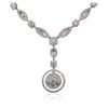 Image 2 : 18KT White Gold 3.71ctw Diamond Necklace