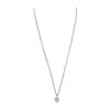 Image 2 : 14KT White Gold 0.93ctw Diamond Pendant With Chain