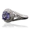 Image 2 : 14KT White Gold 1.68ct Tanzanite and Diamond Ring