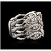 Image 3 : 14KT White Gold 1.50ctw Diamond Ring