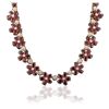 Image 1 : 14KT Yellow Gold 52.64ctw Ruby and Diamond Necklace