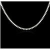 Image 2 : 14KT White Gold 5.67ctw Diamond Necklace
