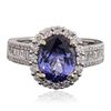 Image 1 : 14KT Two-Tone Gold 1.97ct Tanzanite and Diamond Ring