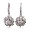 Image 1 : 14KT White Gold 2.06ctw Diamond Earrings