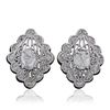 Image 1 : 14KT White Gold 1.34ctw Diamond Earrings
