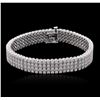 Image 1 : 14KT White Gold 7.14ctw Diamond Bracelet