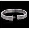 Image 3 : 14KT White Gold 7.14ctw Diamond Bracelet