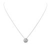 Image 1 : 14KT White Gold 2.10ctw Diamond Pendant With Chain