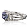 Image 2 : 14KT White Gold 1.63ct Tanzanite and Diamond Ring