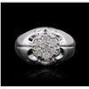 Image 1 : 14KT White Gold 0.69ctw Diamond Ring