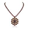 Image 2 : 14KT Yellow Gold 71.33ctw Ruby Necklace