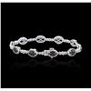 Image 2 : 14KT White Gold 7.07ctw Black Diamond Bracelet