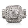 Image 1 : 14KT White Gold 4.38ctw Diamond Ring