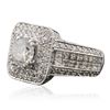 Image 2 : 14KT White Gold 4.38ctw Diamond Ring