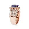 Image 3 : 14KT Rose Gold 3.16ct Tanzanite and Diamond Ring