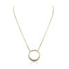 Image 1 : 18KT Yellow Gold 1.35ctw Diamond Pendant With Chain