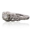 Image 2 : 14KT White Gold 1.19ctw Diamond Ring