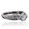 Image 2 : 14KT White Gold 1.07ctw Brilliant Cut Diamond Ring