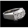 Image 2 : 14KT White Gold 1.06ctw Diamond Ring