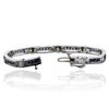 Image 3 : 14KT White Gold 6.84ctw Sapphire and Diamond Bracelet