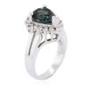 Image 3 : 14KT White Gold 3.26ct Tourmaline and Diamond Ring