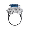 Image 3 : 14KT White Gold 22.83ct Topaz and Diamond Ring