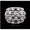 Image 1 : 14KT White Gold 1.23ctw Diamond Ring