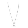 Image 2 : 14KT White Gold 0.92ctw Diamond Pendant With Chain