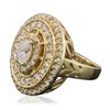 Image 2 : 14KT Yellow Gold 1.38ctw Diamond Ring