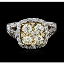 14KT Two-Tone Gold 1.64ctw Diamond Ring