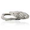 Image 3 : 14KT White Gold 1.03ctw Brilliant Cut Diamond Wedding Set