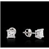 Image 2 : 14KT White Gold 1.32ctw Diamond Solitaire Earrings