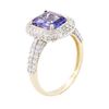 Image 3 : 14KT Two-Tone Gold 2.87ct Tanzanite and Diamond Ring