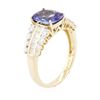 Image 3 : 14KT Yellow Gold 2.19ct Tanzanite and Diamond Ring