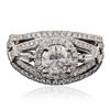 Image 1 : 18KT White Gold 2.05ctw Diamond Ring