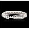 Image 2 : 14KT White Gold 7.60ctw Diamond Tennis  Bracelet