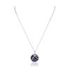 Image 1 : 14KT White Gold 0.18ctw Diamond Pendant With Chain