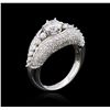 Image 3 : 14KT White Gold 2.30ctw Diamond Ring