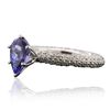 Image 2 : 14KT White Gold 1.58ct Tanzanite and Diamond Ring