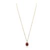 Image 2 : 14KT Yellow Gold 8.61ct Ruby and Diamond Pendant With Chain