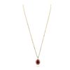 Image 2 : 14KT Yellow Gold 8.61ct Ruby and Diamond Pendant With Chain